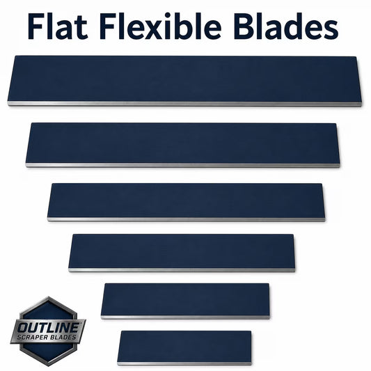 Flat Flex Floor Scraper Blades