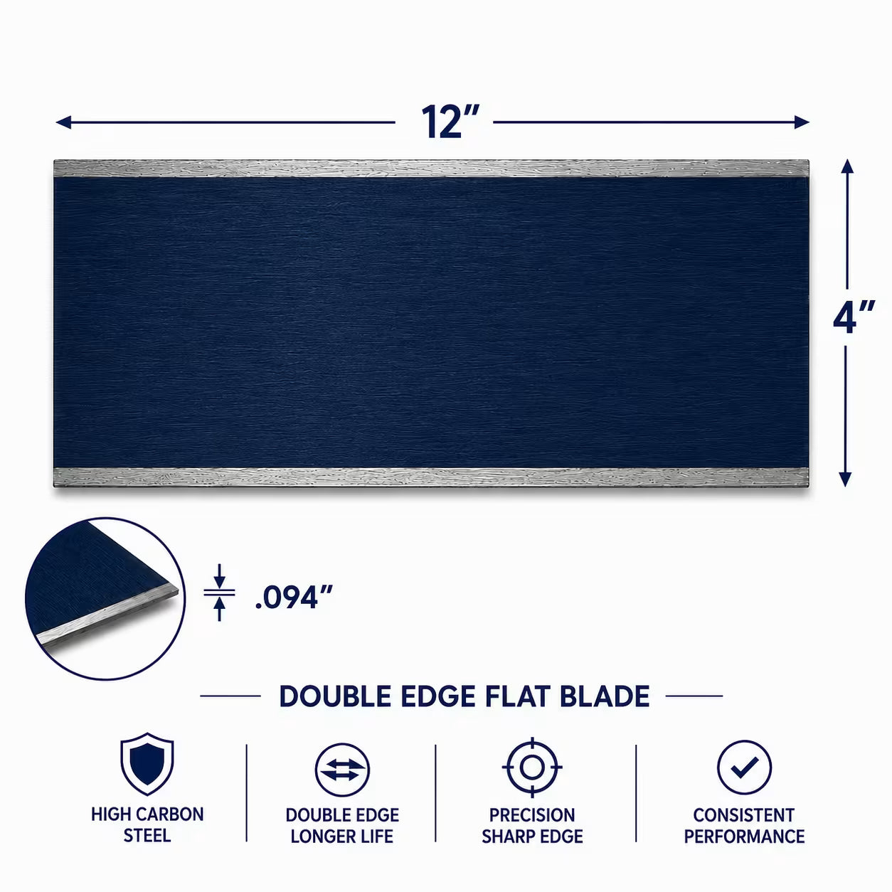 Double Edge Floor Scraper Blade

