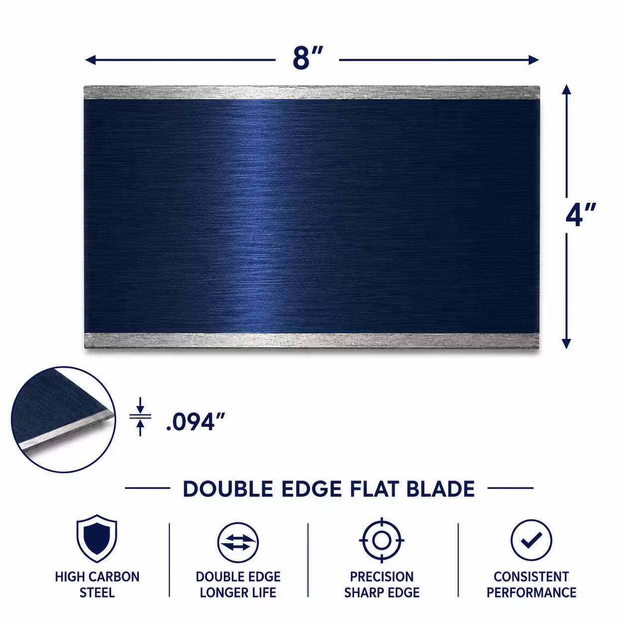 Double Edge Floor Scraper Blade