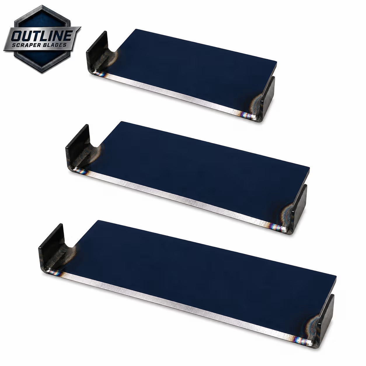Blue Steel Self-Dicing Floor Scraper Blades